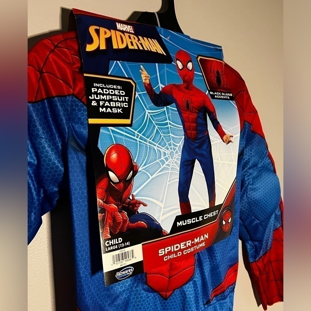 Kid’s Marvel Spider-Man Halloween Costume Size Large (12-14) - Picture 2 of 5